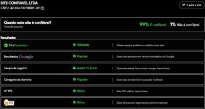 Site verificado e verdadeiro:9099com